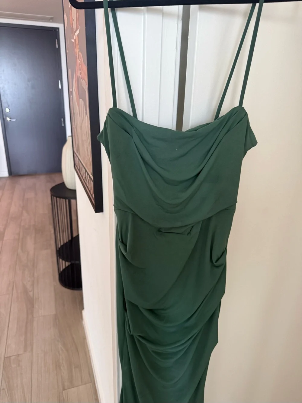 House of CB Emerald Green Ruched Maxi Dress - Picture 9 of 12